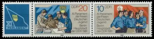 DDR ZUSAMMENDRUCK Nr WZd496 postfrisch 3ER STR SC0EAA6
