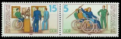 DDR ZUSAMMENDRUCK Nr WZd503 postfrisch WAAGR PAAR SC0EB66