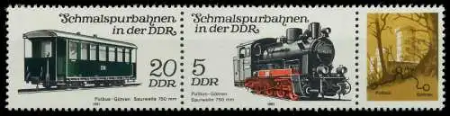 DDR ZUSAMMENDRUCK Nr WZd516 postfrisch 3ER STR SC0EDFE