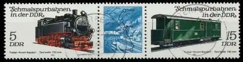 DDR ZUSAMMENDRUCK Nr WZd506 zentrisch gestempelt 3ER STR 158C3E