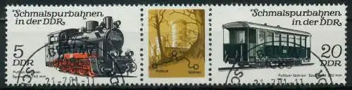 DDR ZUSAMMENDRUCK Nr WZd512 gestempelt 3ER STR 158CAE