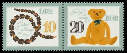 DDR ZUSAMMENDRUCK Nr WZd517 postfrisch WAAGR PAAR SC0EF3A