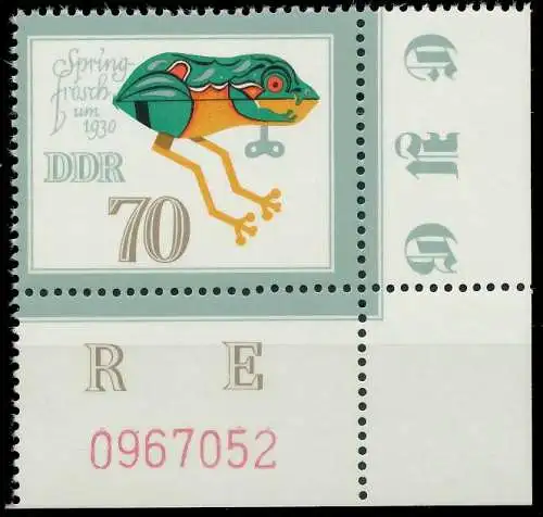 DDR 1981 Nr 2666 postfrisch ECKE-URE 17F0CE
