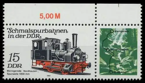 DDR ZUSAMMENDRUCK Nr WZd556 postfrisch WAAGR PAAR ORA 17F662