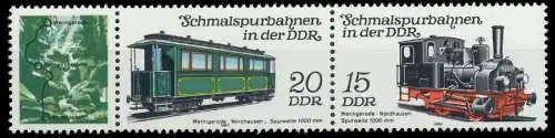 DDR ZUSAMMENDRUCK Nr WZd559 postfrisch 3ER STR SC3F016