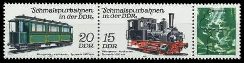 DDR ZUSAMMENDRUCK Nr WZd561 postfrisch 3ER STR SC3F022