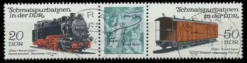 DDR ZUSAMMENDRUCK Nr WZd563 zentrisch gestempelt 3ER STR 17F826