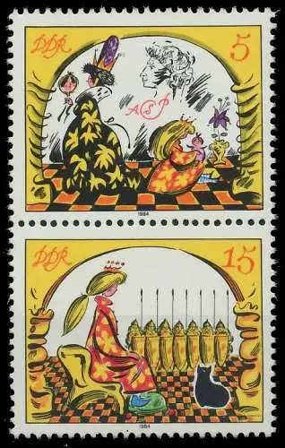 DDR ZUSAMMENDRUCK Nr SZd274 postfrisch SENKR PAAR SC3F19A