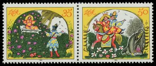 DDR ZUSAMMENDRUCK Nr WZd616 postfrisch WAAGR PAAR SC3F1BA