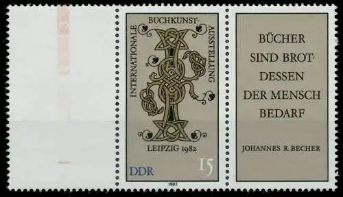 DDR ZUSAMMENDRUCK Nr WZd528L postfrisch 3ER STR 18805E