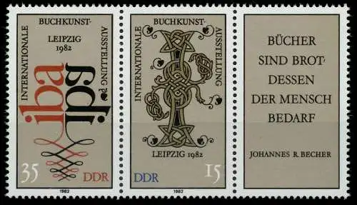 DDR ZUSAMMENDRUCK Nr WZd533 postfrisch 3ER STR SC4915E