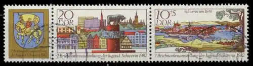 DDR ZUSAMMENDRUCK Nr WZd543 gestempelt 3ER STR 1881B6