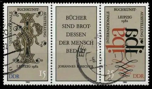 DDR ZUSAMMENDRUCK Nr WZd529 gestempelt 3ER STR 1881F2