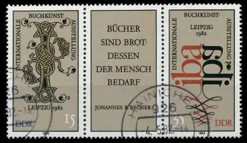 DDR ZUSAMMENDRUCK Nr WZd529 gestempelt 3ER STR 1881FA