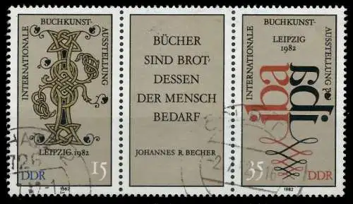 DDR ZUSAMMENDRUCK Nr WZd529 gestempelt 3ER STR 1881FE