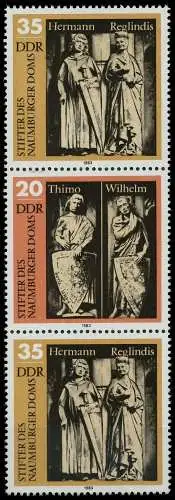 DDR ZUSAMMENDRUCK Nr SZd263 postfrisch 3ER STR SC4951E