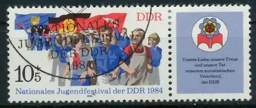 DDR ZUSAMMENDRUCK Nr WZd588 gestempelt WAAGR PAAR 188506