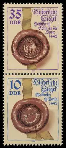 DDR ZUSAMMENDRUCK Nr SZd269 postfrisch SENKR PAAR SC4977A