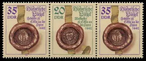 DDR ZUSAMMENDRUCK Nr WZd607 postfrisch 3ER STR SC49746