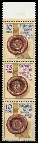 DDR ZUSAMMENDRUCK Nr SZd272 postfrisch 3ER STR ORA 188732