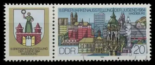 DDR ZUSAMMENDRUCK Nr WZd610 gestempelt WAAGR PAAR 188742