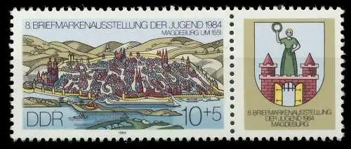 DDR ZUSAMMENDRUCK Nr WZd608 postfrisch WAAGR PAAR SC497BA