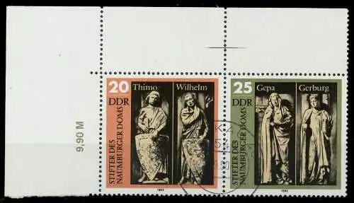 DDR ZUSAMMENDRUCK Nr WZd568 zentrisch gestempelt WAAGR PAAR 195EF6