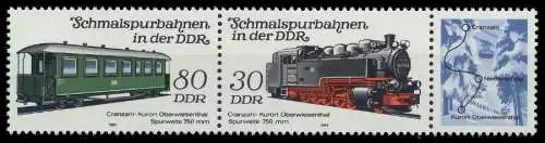 DDR ZUSAMMENDRUCK Nr WZd581 postfrisch 3ER STR SC59052