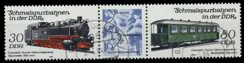 DDR ZUSAMMENDRUCK Nr WZd577 gestempelt 3ER STR 196026