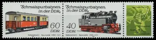 DDR ZUSAMMENDRUCK Nr WZd587 postfrisch 3ER STR SC590B2
