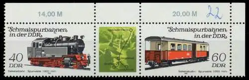 DDR ZUSAMMENDRUCK Nr WZd583 postfrisch 3ER STR ECKE-ORE 196092