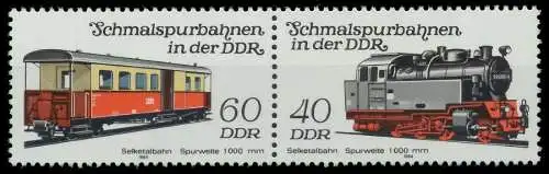 DDR ZUSAMMENDRUCK Nr WZd586 postfrisch WAAGR PAAR SC590EA