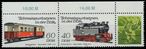 DDR ZUSAMMENDRUCK Nr WZd587 postfrisch 3ER STR ORA 1960B2