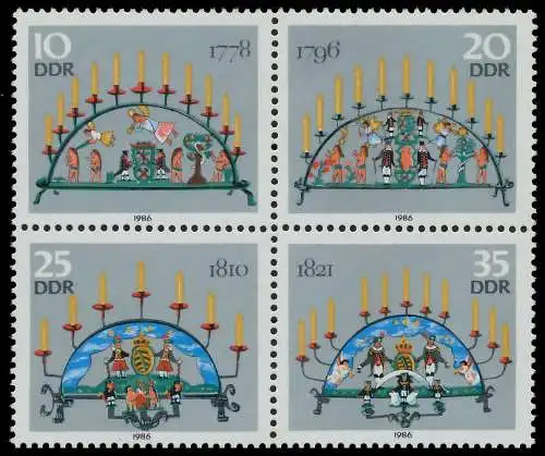 DDR ZUSAMMENDRUCK Nr 3057VB postfrisch VIERERBLOCK SC592A6