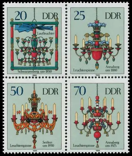 DDR ZUSAMMENDRUCK Nr 3290VB postfrisch VIERERBLOCK SC5936A