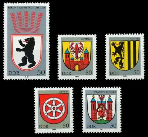 DDR 1983 Nr 2817-2821 postfrisch 1963B2