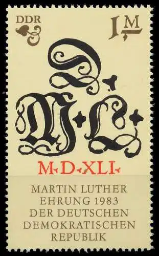 DDR 1983 Nr 2833 postfrisch 1963E2