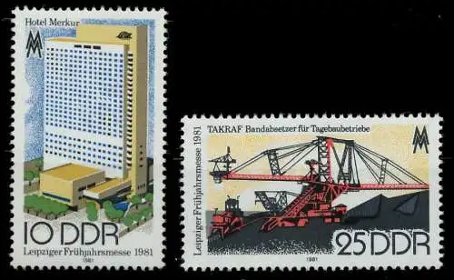 DDR 1981 Nr 2593-2594 postfrisch 19647E