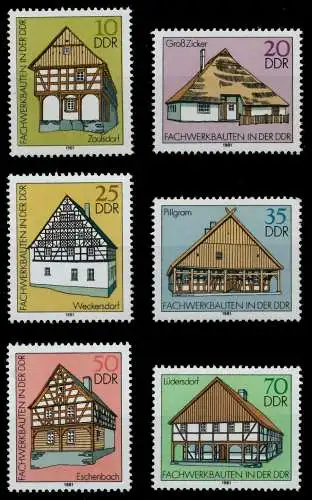 DDR 1981 Nr 2623-2628 postfrisch 196496