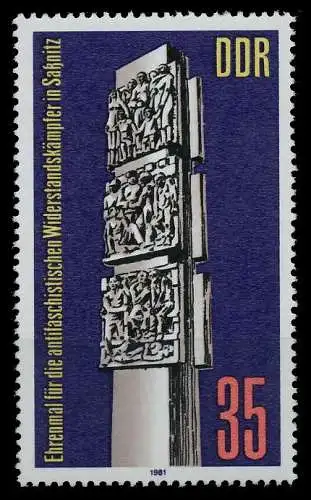 DDR 1981 Nr 2639 postfrisch 19649A