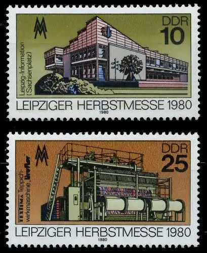 DDR 1980 Nr 2539-2540 postfrisch 1964DA