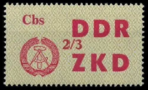 DDR DIENST LAUFKONTROLLZETTEL Nr 32 2 3 - III 1C4F3E