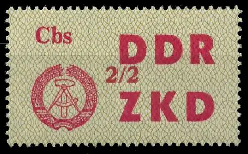 DDR DIENST LAUFKONTROLLZETTEL Nr 32 2 - II ungebraucht 1C4F42