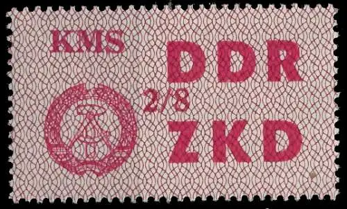 DDR DIENST LAUFKONTROLLZETTEL Nr 38 2 08 - VIII 1C4F7E