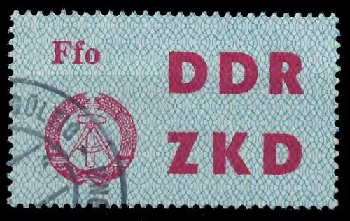 DDR DIENST LAUFKONTROLLZETTEL Nr 5 gestempelt 1CD976