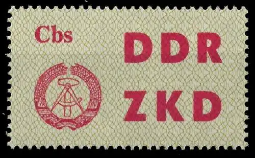 DDR DIENST LAUFKONTROLLZETTEL Nr 2 postfrisch SC9494E