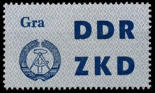 DDR DIENST LAUFKONTROLLZETTEL Nr 6 postfrisch SC9497A