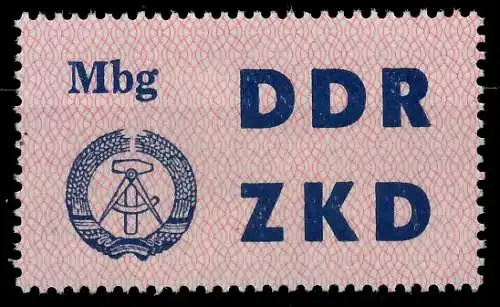 DDR DIENST LAUFKONTROLLZETTEL Nr 10 postfrisch SC9499A