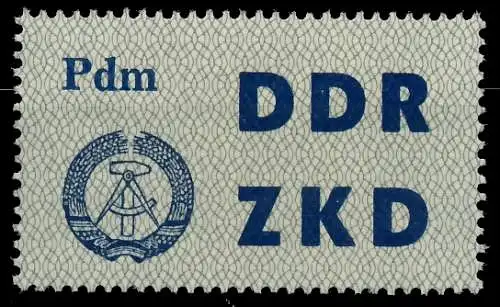 DDR DIENST LAUFKONTROLLZETTEL Nr 12 postfrisch SC949AE