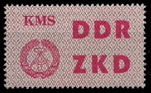DDR DIENST LAUFKONTROLLZETTEL Nr 8 postfrisch SC9498A